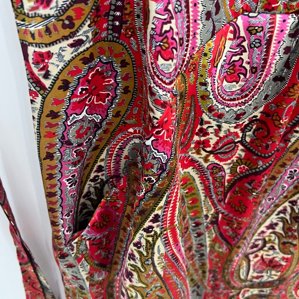 Zara paisley satin midi dress - Picture 8 of 11